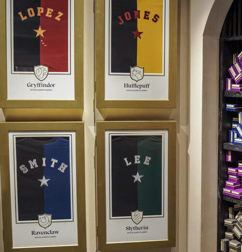 Personalised merchandise at Harry Potter Store New York